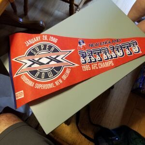 New England Patriots 1985 AFC Championship pennant